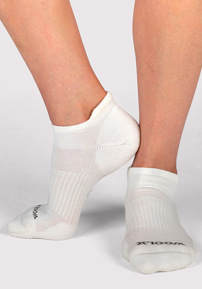Womens Rowan No Show Socks - Polar White