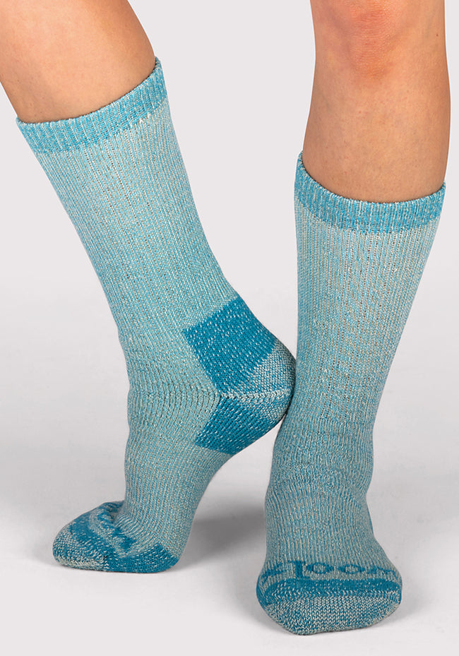 Womens Extreme Crew Socks - Real Teal