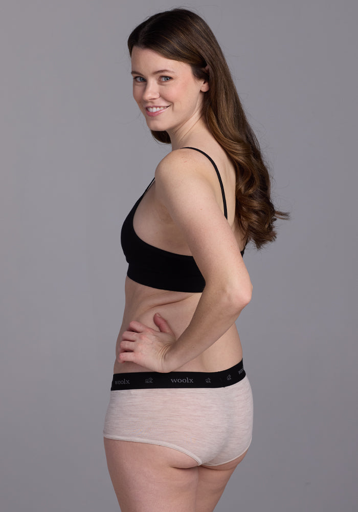 Womens Merino Boy Short Underwear - Woolx Lila