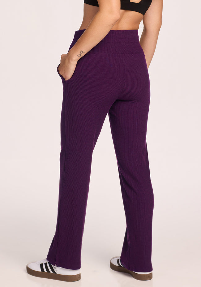 Luca Ribbed Pants • Final Sale - Majestic Purple