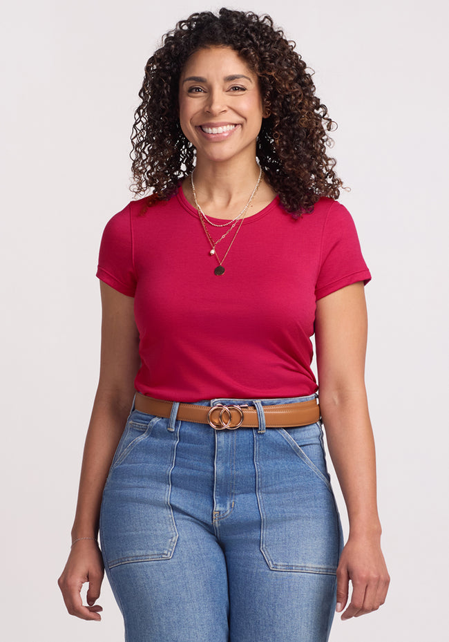 Addie Crew Neck - Poppy Spark