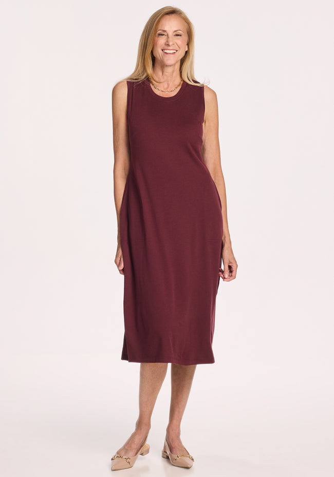Cassie Dress - Toasted Garnet