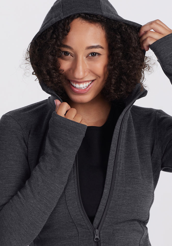 Merino Wool Hoodie | Zoey Warm & Soft Zip-Up – Woolx