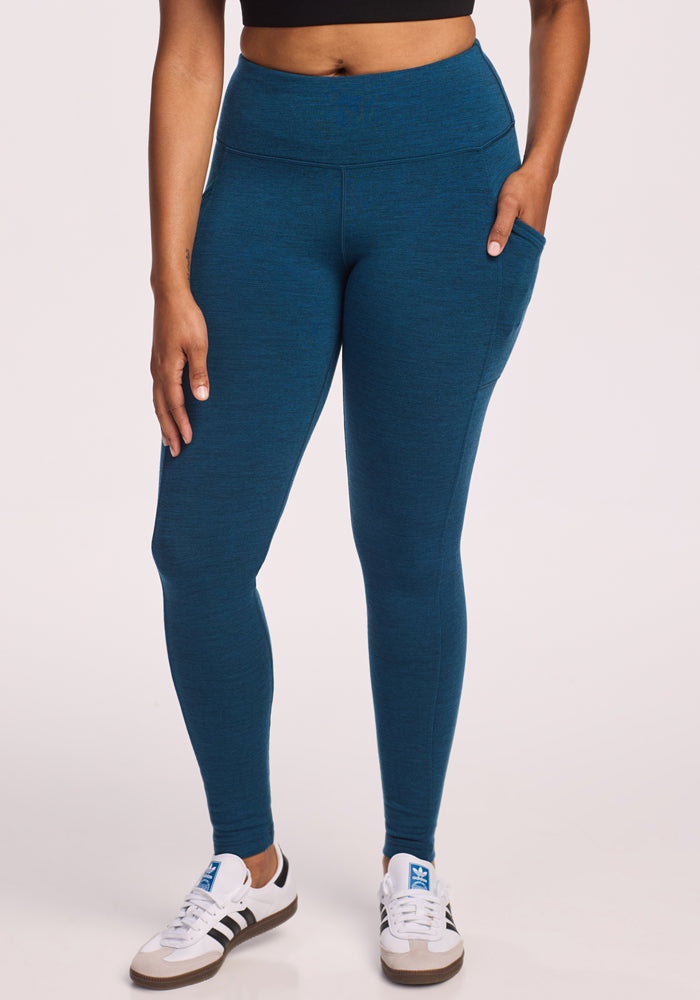 Warmest Merino Leggings with Pockets Merino Wool Cold Weather