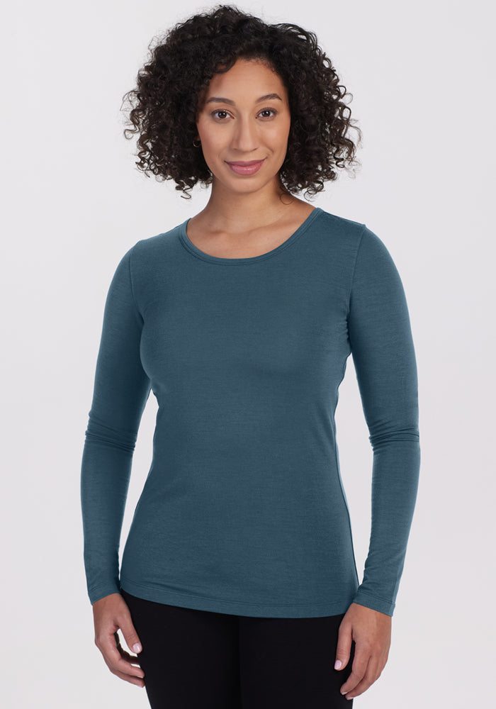 Lightweight Merino Wool Top For Women - Exercise Top - Free