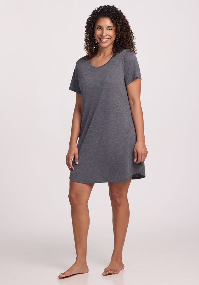 Desi Nightgown • Final Sale Deal! - Graphite Heather
