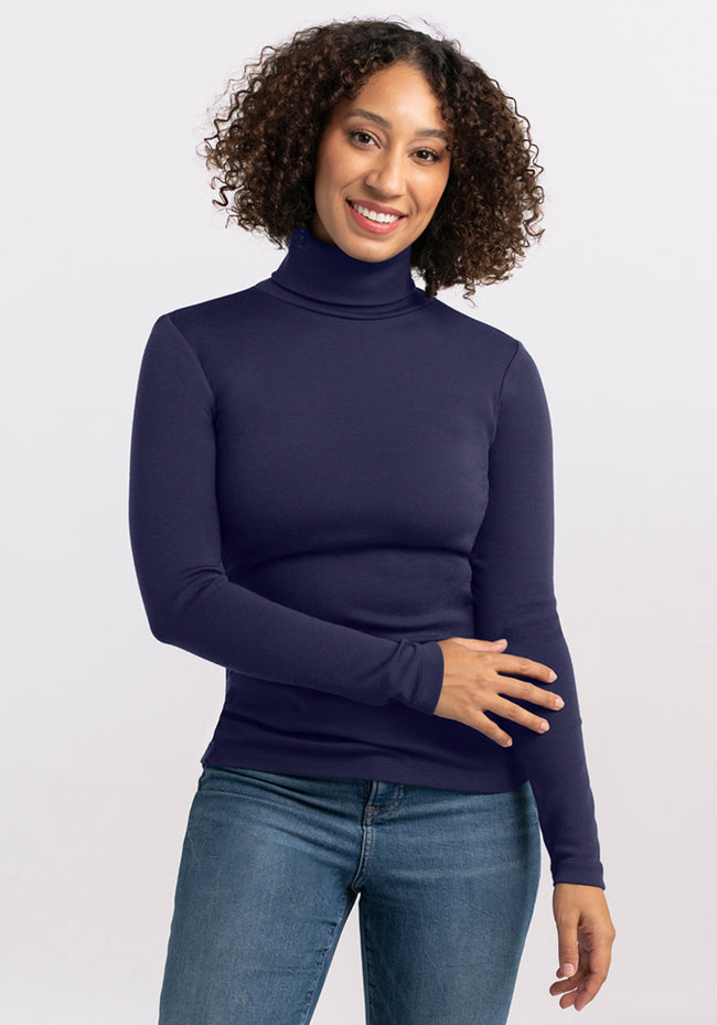 Peyton Turtleneck - Midnight Sapphire