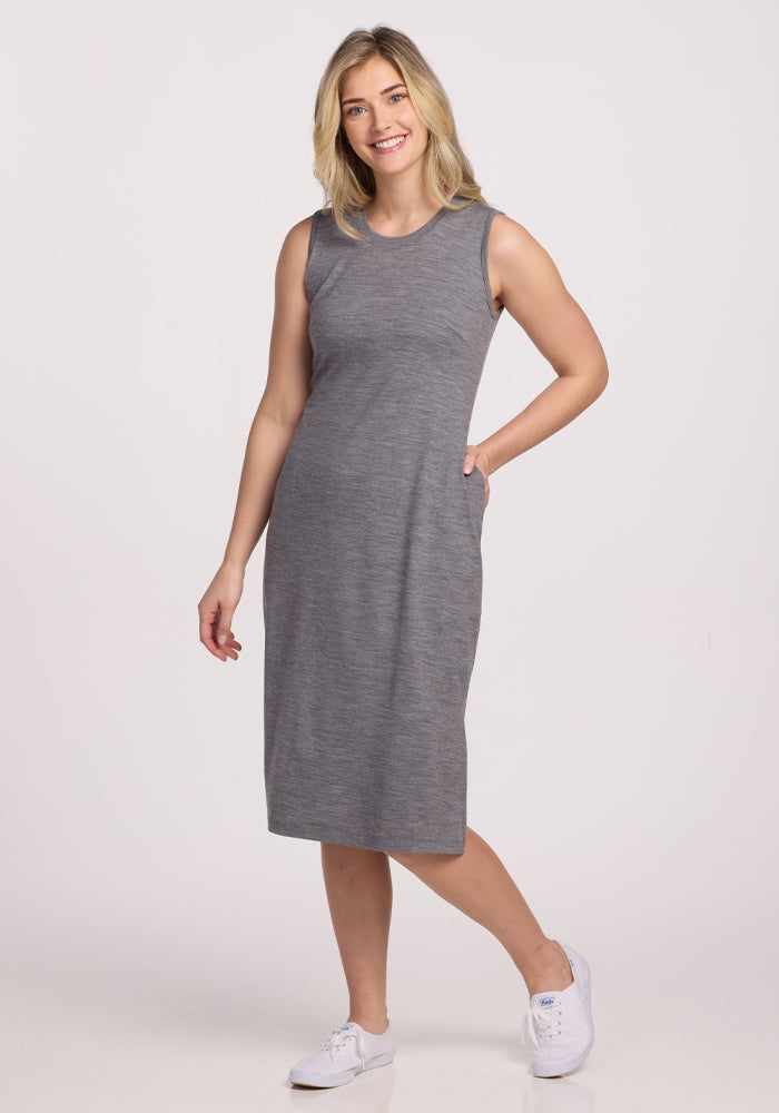 Textured Wool Slim Fit Everyday Dress main image 1