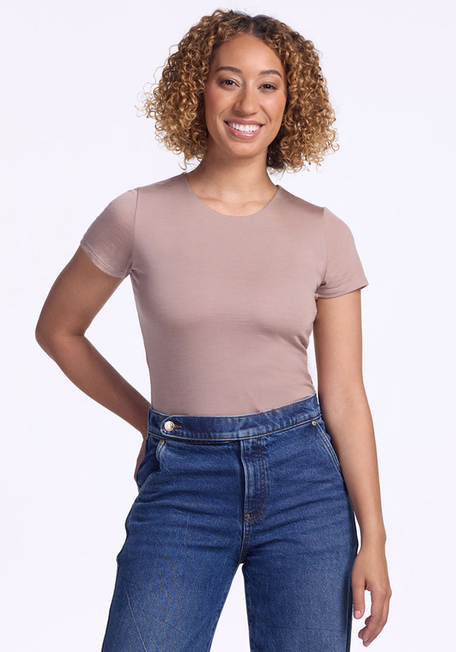 Gracie Bodysuit - Mocha Meringue