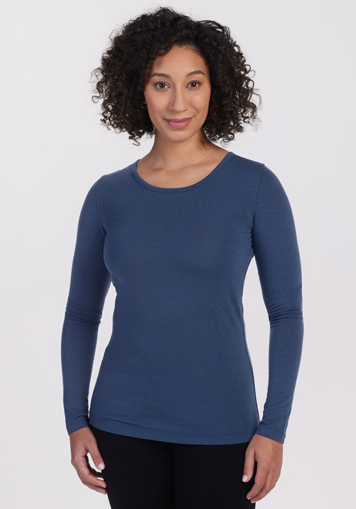 Lightweight Merino Wool Top For Women - Exercise Top - Free