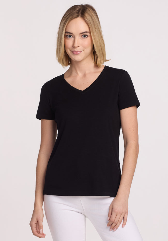 Junie V Neck - Black