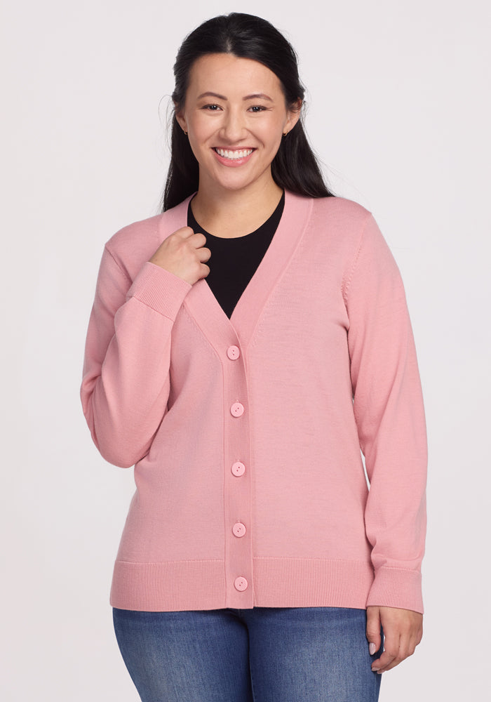 Gia Merino Wool Cardigan – Softest Button-Front Sweater for Travel