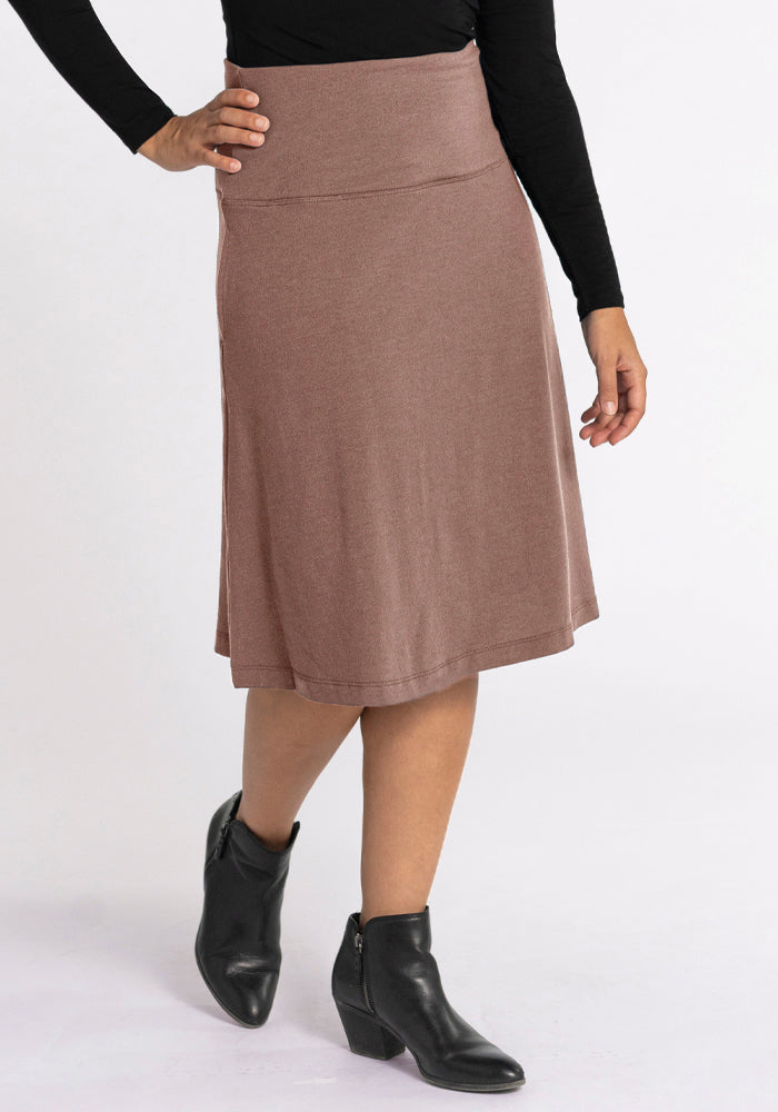 スカート Wool Midi Skirt Marilyn Merino Wool Midi Skirt - Flowy A-Line Skirt for