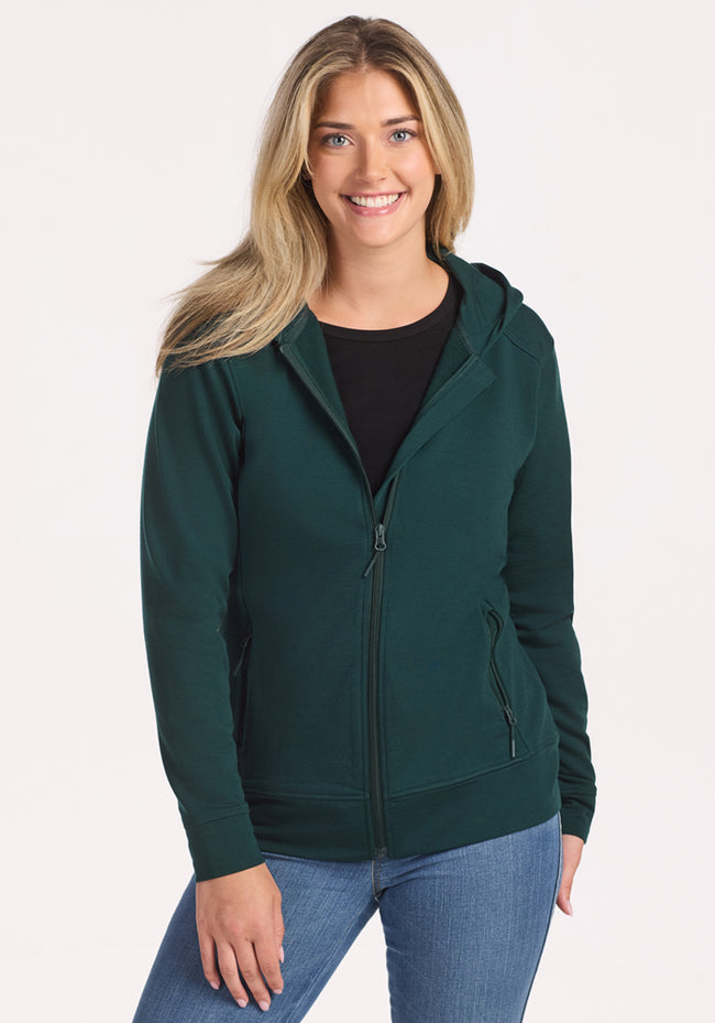 Darby Zip Up Hoodie - Deep Timber