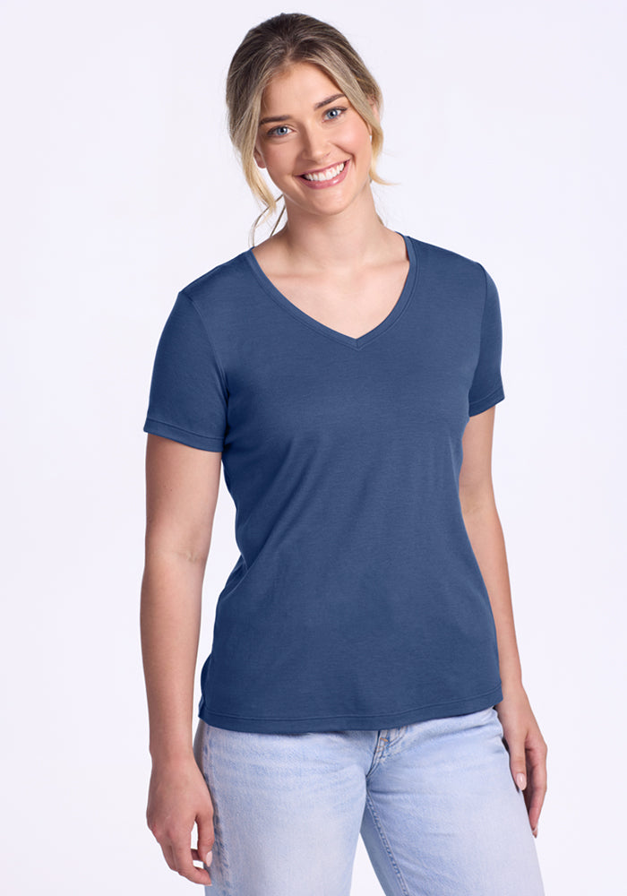 Women's Loose Fit Merino Wool Top | Relaxed Fit Tee for Everyday