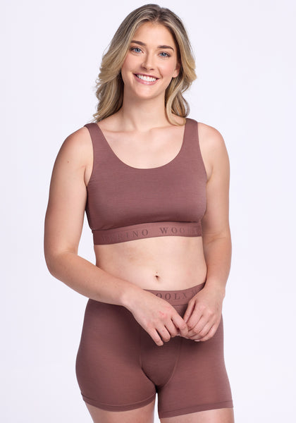 Aubrey Lounge Bra - Nutmeg – Woolx