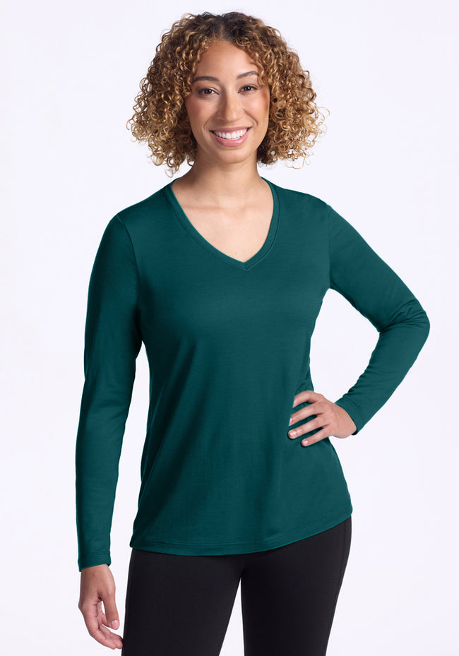 Millie Long Sleeve - Riverbank Green