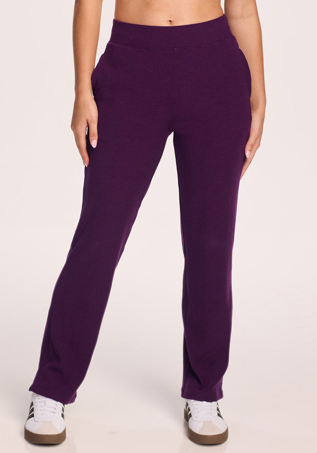 Luca Ribbed Pants - Majestic Purple