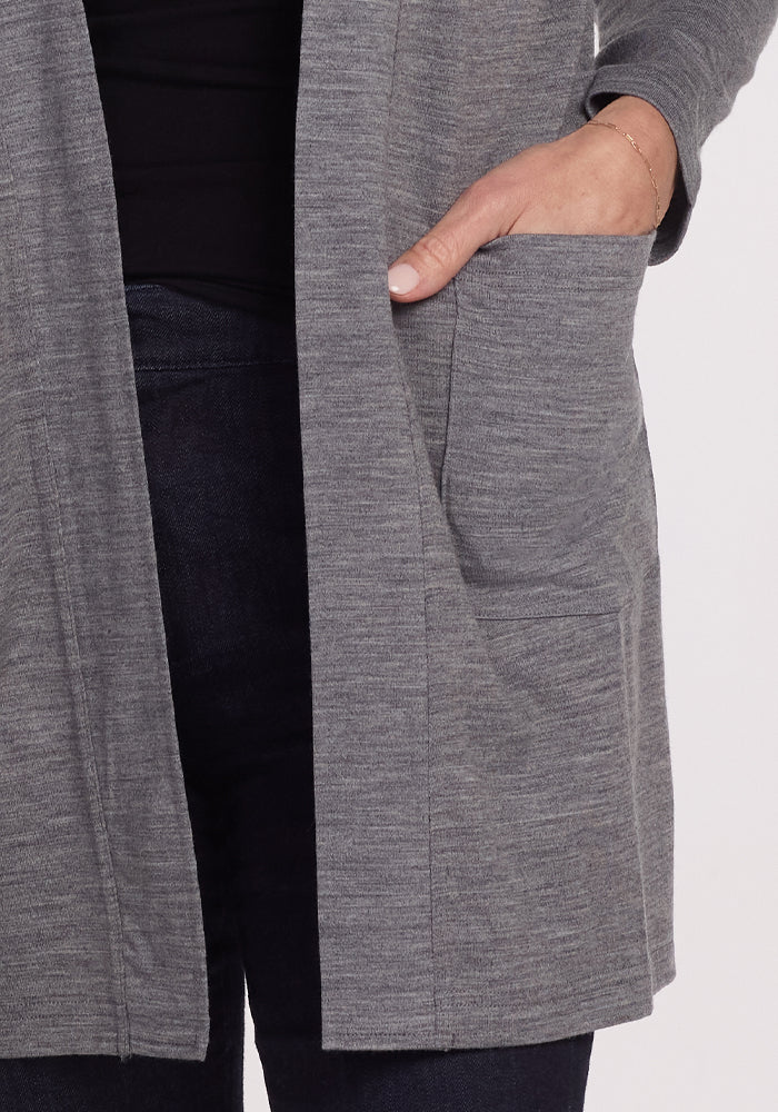 Merino Cardigan Women's | Paisley Lightweight Merino Wool Cardigan