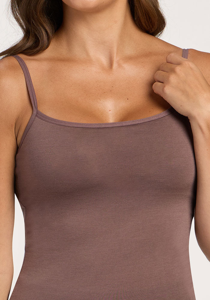 Womens Merino Wool Cami Tank Top With Built In Bra – Woolx