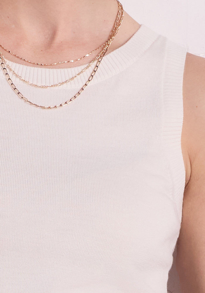 Chessy Tank Top - Dewdrop Pearl – Woolx