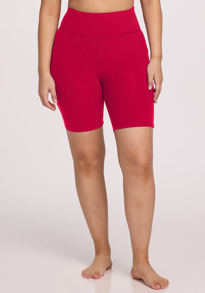Merino Wool Bike Shorts | Soft, Stretchy & Breathable Ribbed