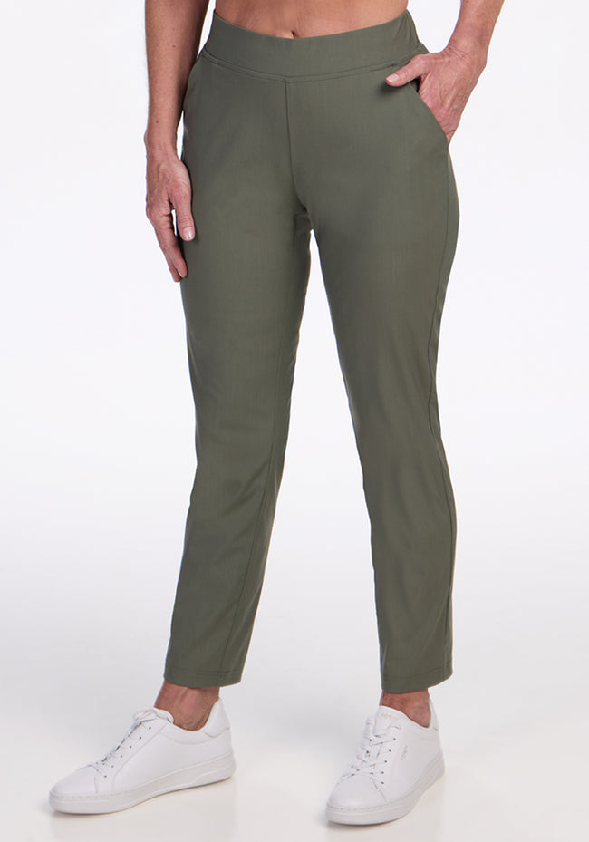 Nicole Ankle Pants - Sage Olive