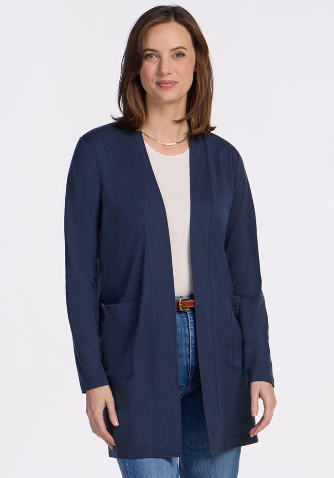 Paisley Cardigan - Deep Navy