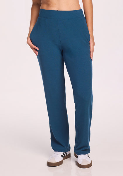 Womens Ribbed Lounge Pants -Warm & Soft Merino Wool Lounge Pants