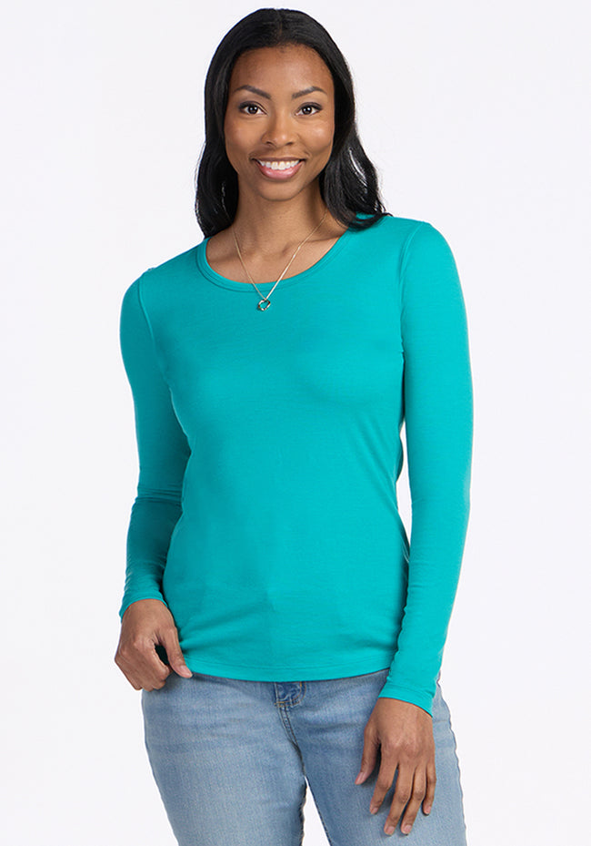 Remi Long Sleeve T-Shirt - Cool Jade