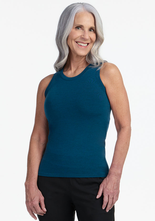 Ava Tank Top - Majolica Blue