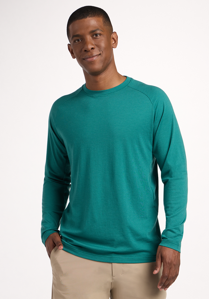 トップス MERINO WOOL L/S TEE Men's Merino Wool Tee - Lightweight Merino Wool Shirt - Free