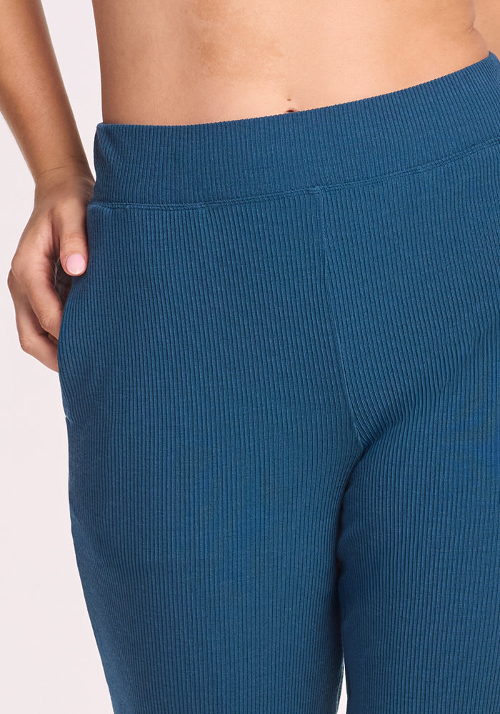 Ribbed Knit Lounge Pants -Warm & Soft Merino Wool Lounge Pants – Woolx