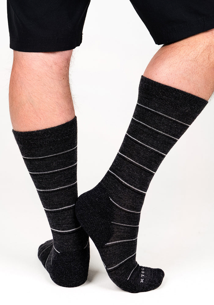 grey dress socks men Mens Chandler Mid Calf R3W16-040
