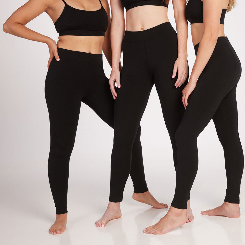 group of models wearing black Stella leggings