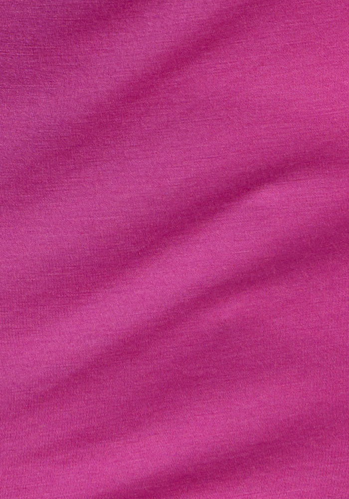 Close-up of the Woolx Jenny 3/4 Sleeve Crew Neck in Summer Sorbet with a soft, textured surface and gentle folds.