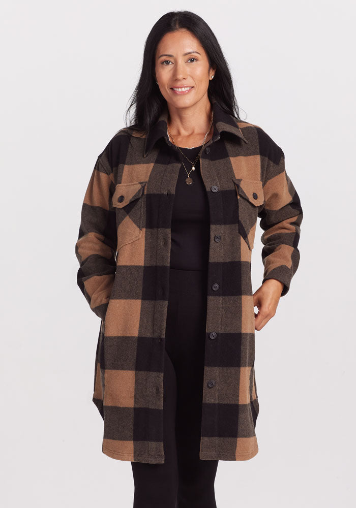 Wool Shacket | Sutton Long Merino Wool Shacket – Woolx