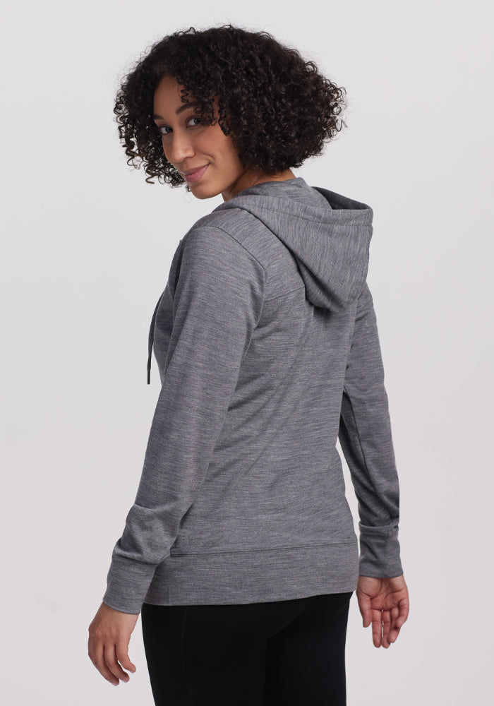 Merino Wool Lightweight Hooded Sweatshirt | Wool Travel Hoodie – Woolx