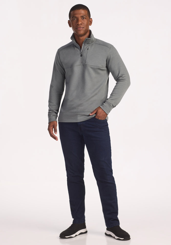 Men's Wool 1/4 Zip – Warm & Cozy Merino Fleece Pullover – Woolx