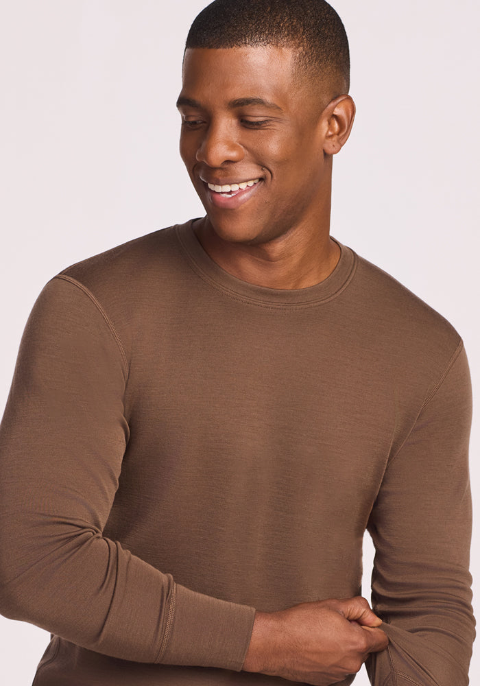 Best Merino Wool Base Layer Top for Men - Explorer Baselayer – Woolx