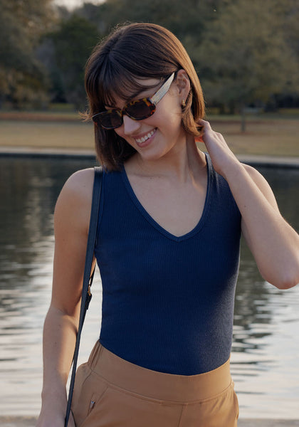 V-Neck Sleeveless Merino Wool Top | Soft, Breathable & Stylish – Woolx