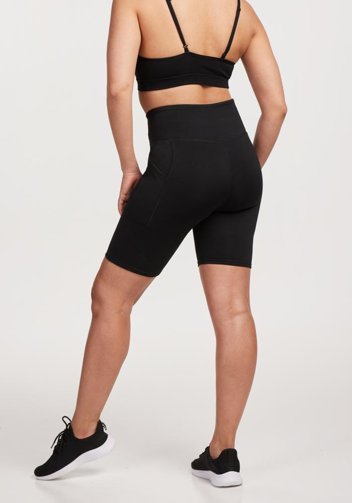 Plain black bike shorts online