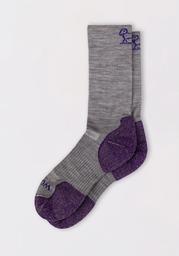 grounds SKYSCRAPER LOOSE SOCKS KNIT 紫 24 SKYSCRAPER LOOSE SOCKS KNIT - PURPLE / DIRTY PINK (スカイ