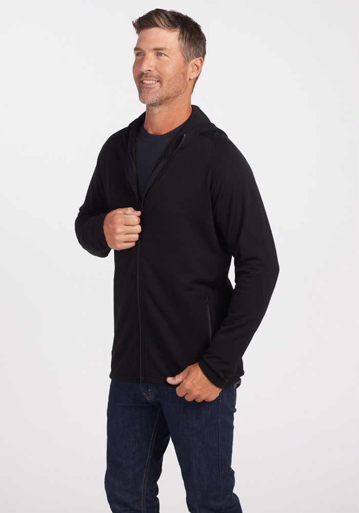 Men's Merino Wool Zip Up Hoodie | Boulder Midweight Warmth – Woolx