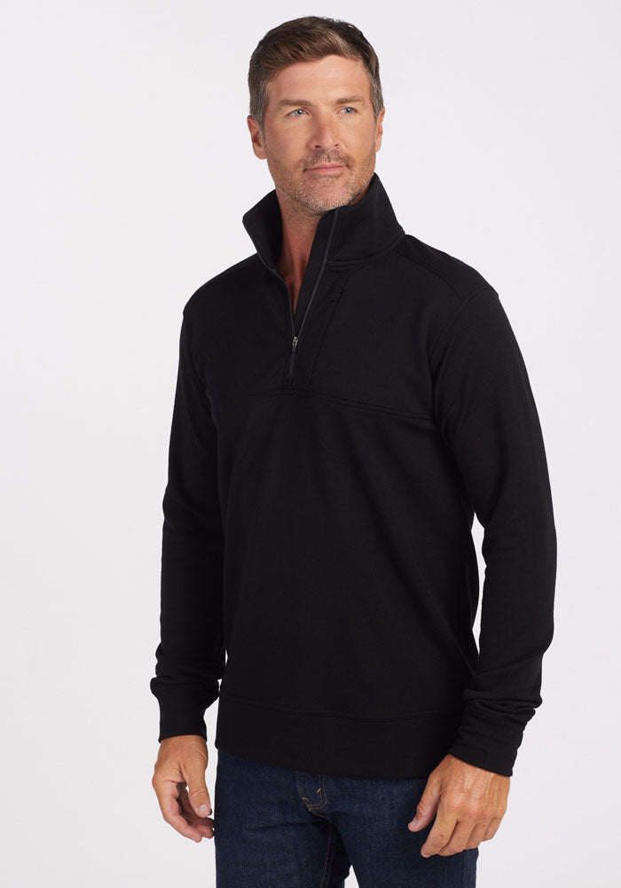 Men's Merino Fleece Pullover – Cozy 1/4 Zip for Ultimate Warmth