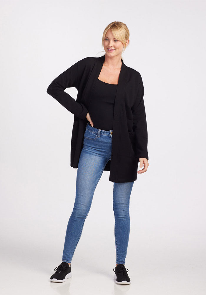 Pull Tunique Smartwool Crestone – Femme, Noir, Taille S, Maille épaisse, Laine