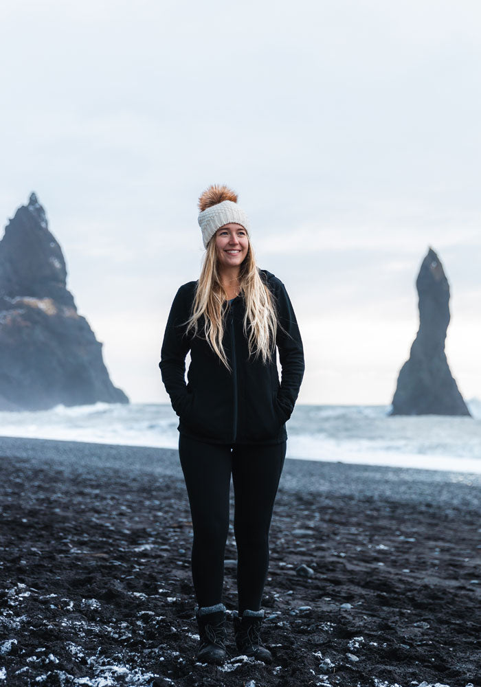 Womens Winter Beanie - Knit Wool Hat - Woolx Kaylee