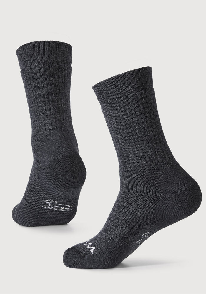 Milo Merino Tencel Socks - Dark Grey Charcoal