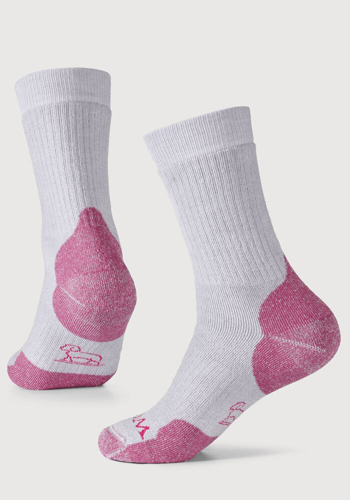 Milo Merino Tencel Socks - Pebble Pink