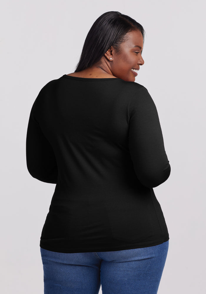 Merino Wool T Shirt Long Sleeve | Layla Lightweight Four-Season